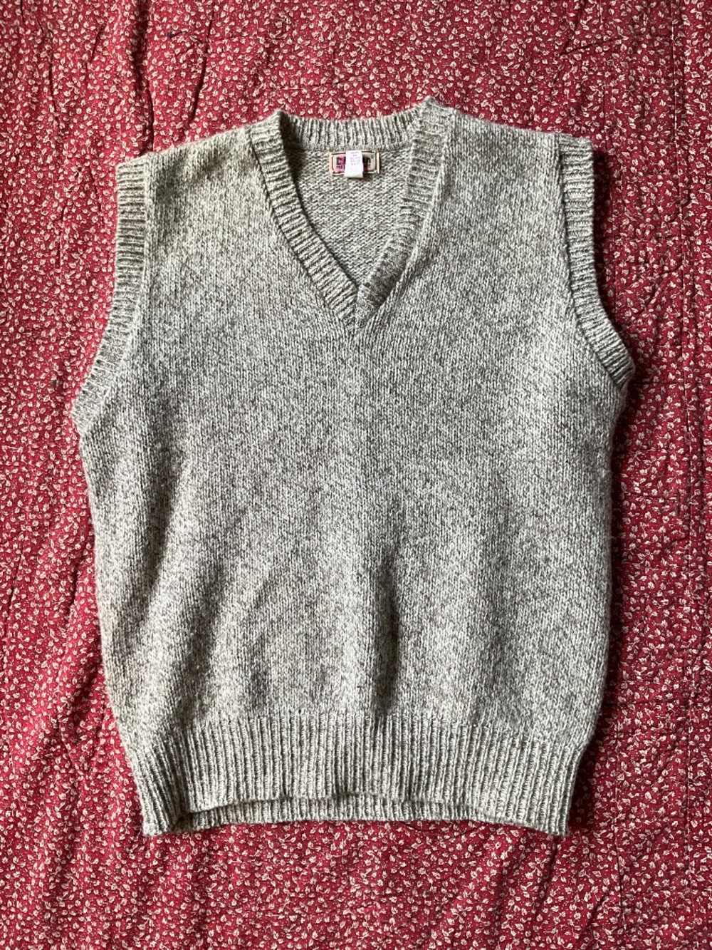 LLBEAN wool sweater vest -L-
